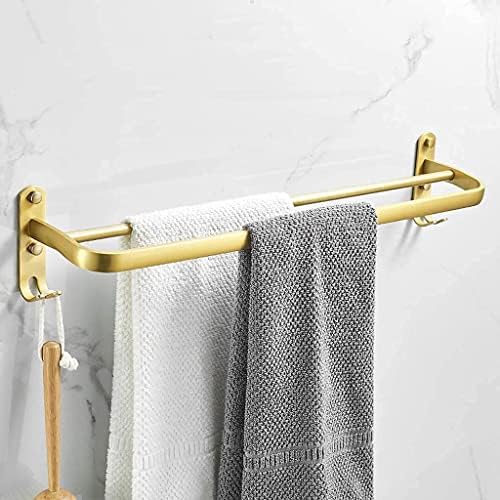 BOCbco - Bathroom Wall Hung Towel Holder With Dual Bars Gold finish