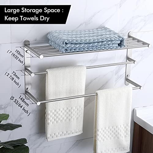 KES 3-Tier Bathroom Towel Rack with 24 Hanging Length