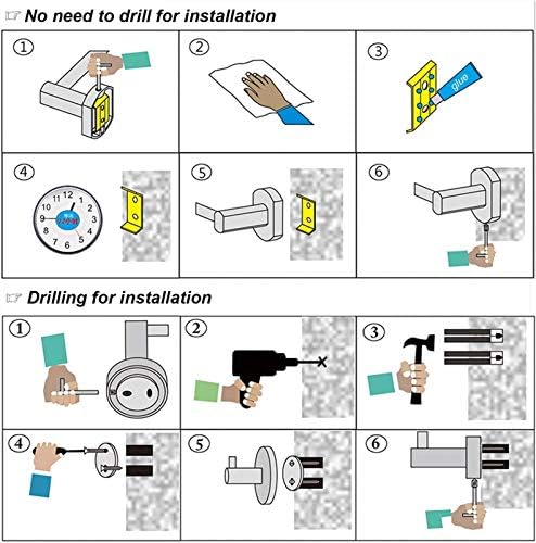 Ergonomic Towel Holder Wall-Mounted