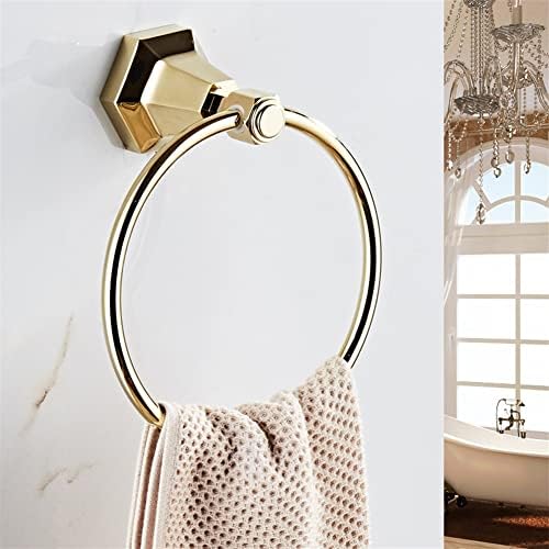 Solid Brass Gold Wall Mounted Towel Holder
