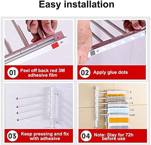 Sturdy Rotating Bathroom Towel Holder