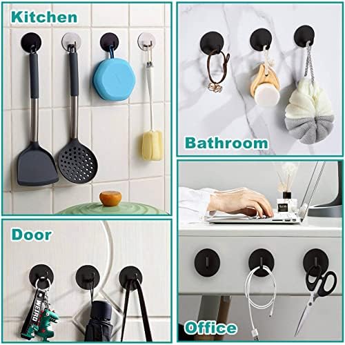 Black 304 Stainless Steel Wall Hook Set