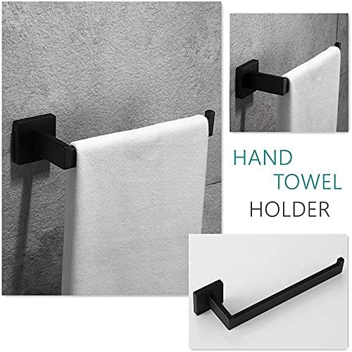 Stylish Black Bathroom Accessories Set for Modern Home