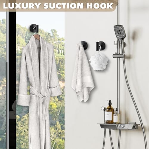 Secure Suction Cup Hooks for Towels Robes