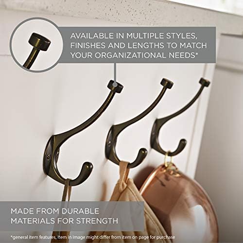 Double Prong Robe Hook Satin Nickel