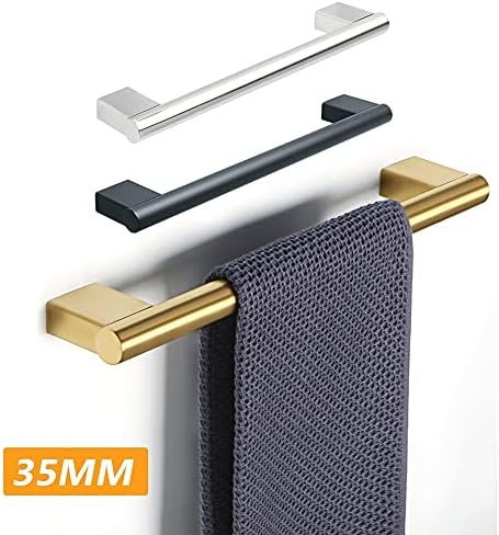Matte Black Towel Rail Organizer for Bathroom Kitchen