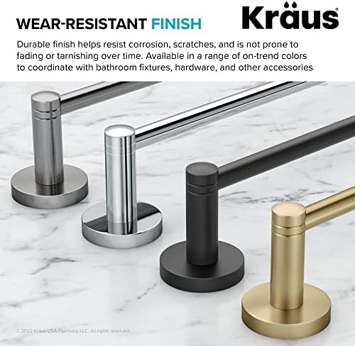 KRAUS Elie Bathroom Robe Towel Hook Durable Brushed Gold