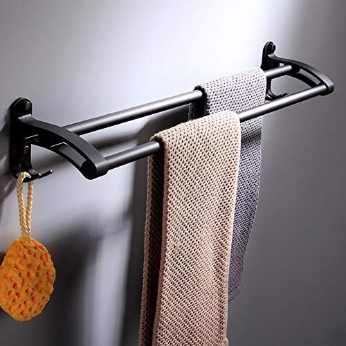 BOCbco Wall-Mounted Towel Rack Black