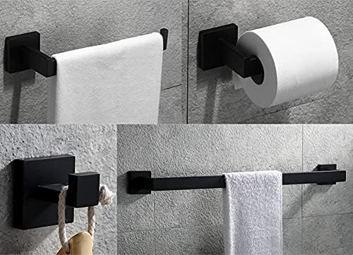 Stylish Black Bathroom Accessories Set for Modern Home