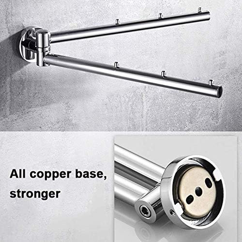 Chrome Swivel Towel Rail Space-Saving Unit