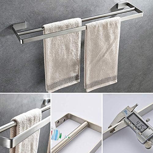 Space Saver Double Towel Bar - Thick Durable and Easy to Install