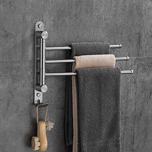 Stainless Steel Towel Bar 3 Bars Wall-Mounted