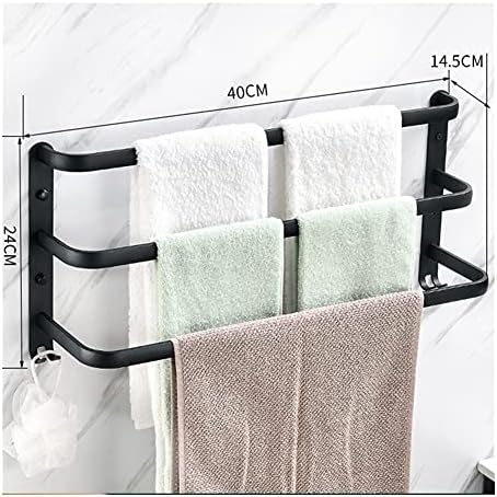 BOCbco 40cm Space-Aluminum Black Towel Rail