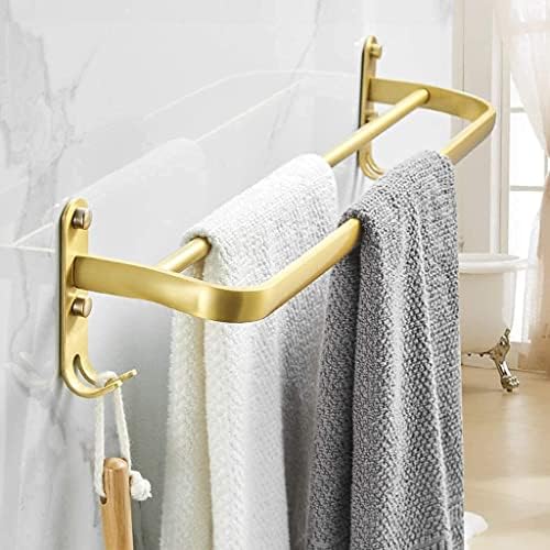 BOCbco - Bathroom Wall Hung Towel Holder With Dual Bars Gold finish