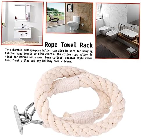 Nautical Rope Toilet Paper Holder Wall-Mounted Towel Rail