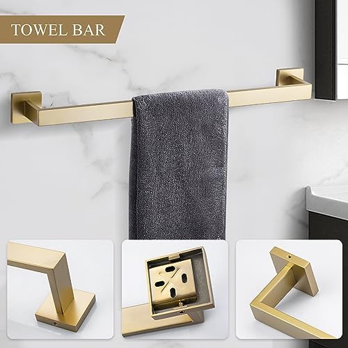 TURS 4-Piece Gold-plated Towel Bar Set