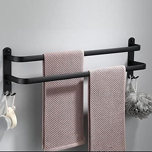 Perfect Choice Black Towel Rail Wall-Mounted Hand Towel Hanger