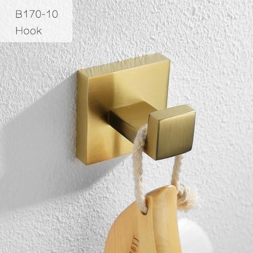 Gold Brushed Premium Stainless Steel Towel Rail for Bathroom