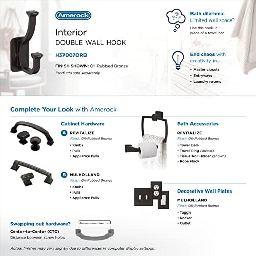 Elegant Wall Hook Oil Rubbed Bronze Holds Up To 25 lbs Durable Stylish