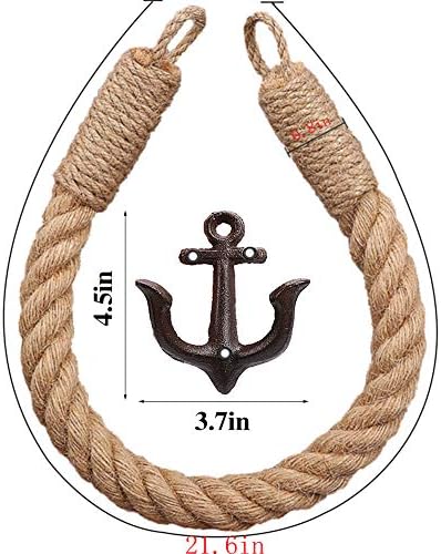 Elegant Rustic Nautical Wall-Mounted Toilet Paper Holder