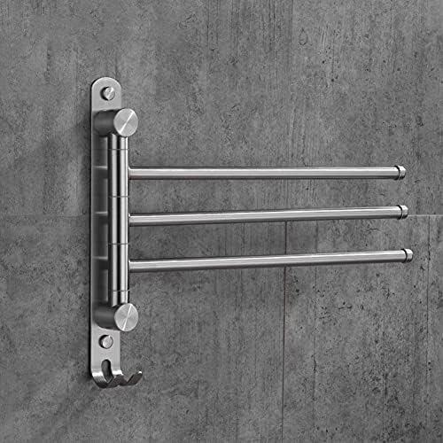 Stainless Steel Towel Bar 3 Bars Wall-Mounted