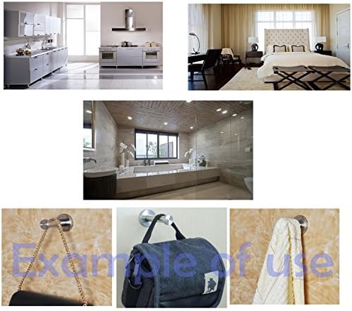 6-Piece Stainless Steel Towel Hangers