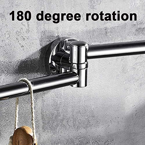 Chrome Swivel Towel Rail Space-Saving Unit