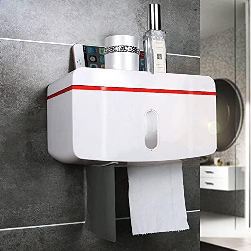 Self-Adhesive Toilet Roll Holder Waterproof No Drilling