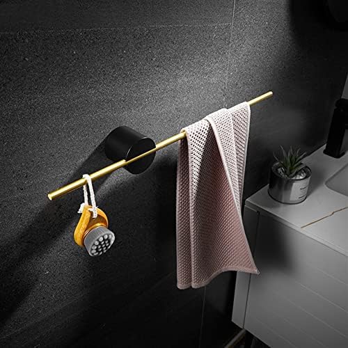 BOCbco Towel Rail for Bathroom Brushed Gold Space-Saving Towel Holder