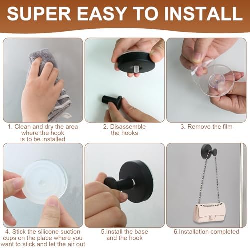 Durable Suction Cup Towel Hook Without Drilling
