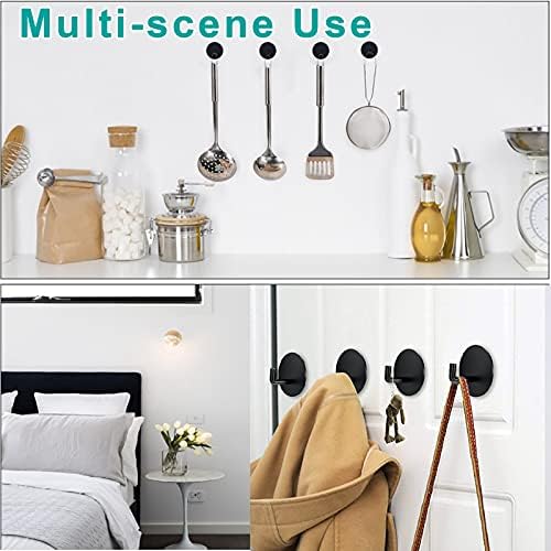 Black 304 Stainless Steel Wall Hook Set