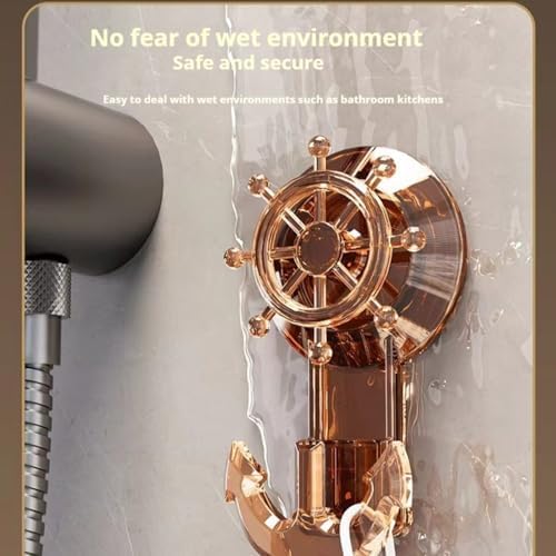 No Damage Bathroom Towel Hook Brown