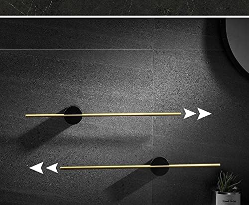 BOCbco Towel Rail for Bathroom Brushed Gold Space-Saving Towel Holder