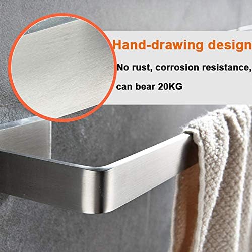 Space Saver Double Towel Bar - Thick Durable and Easy to Install