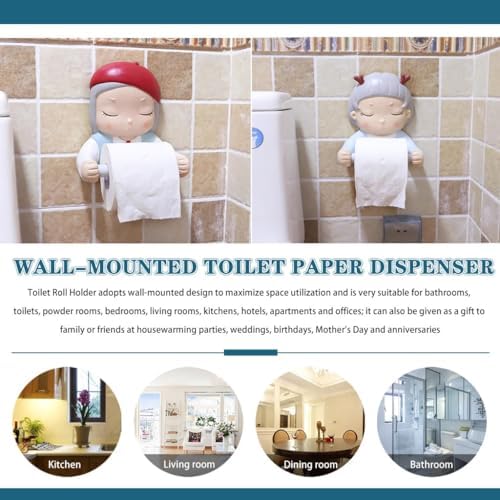 QMBHBM Creative Girl Toilet Paper Holder B