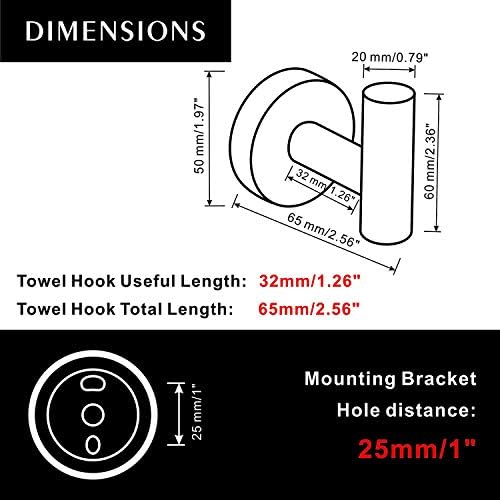 Durable Towel Hook Set