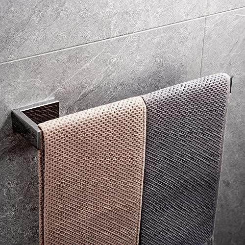 Lightgrey Stainless Steel Towel Rail for Bathroom Wall-Mounted Towel Bar